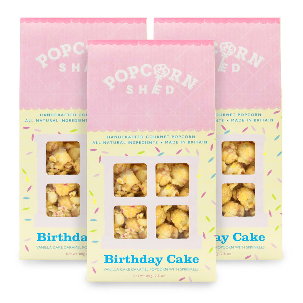 Birthday Cake Popcorn Shed