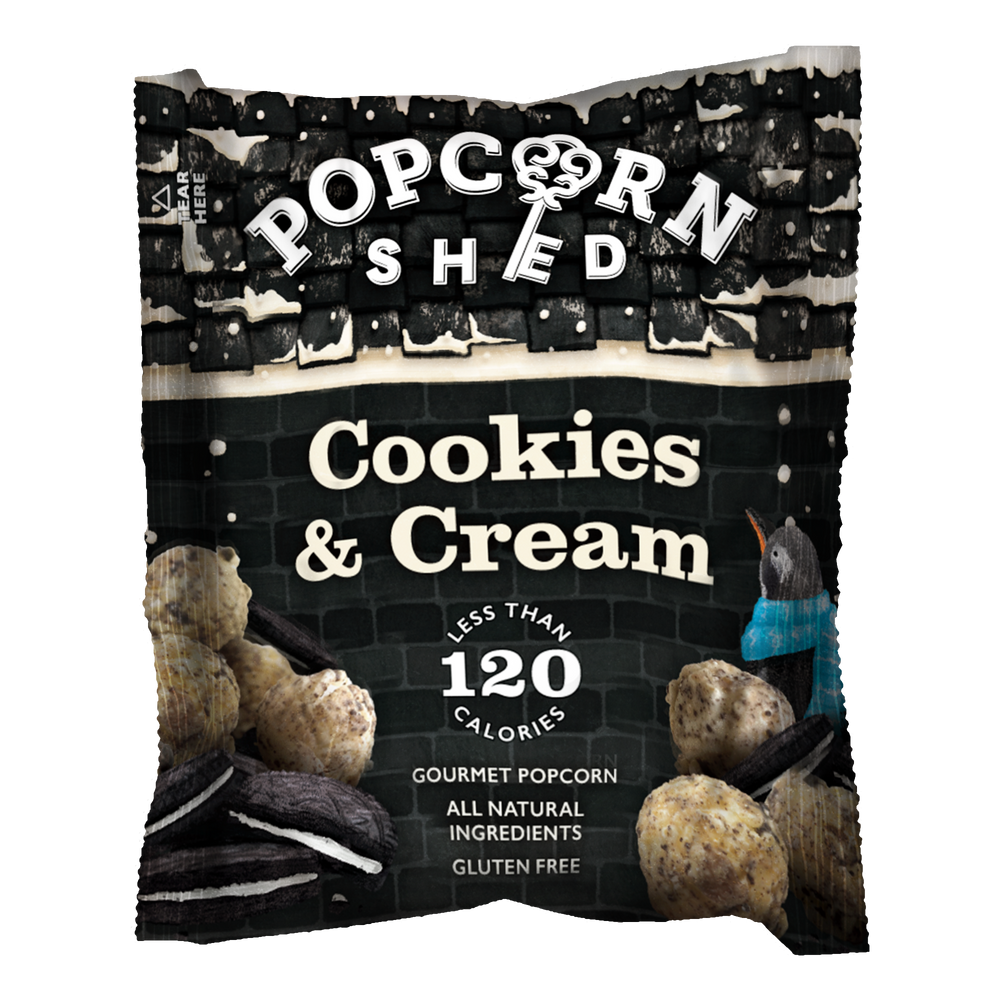 Cookies and Cream Popcorn Snack Packs | 16 Pack | Gluten-Free