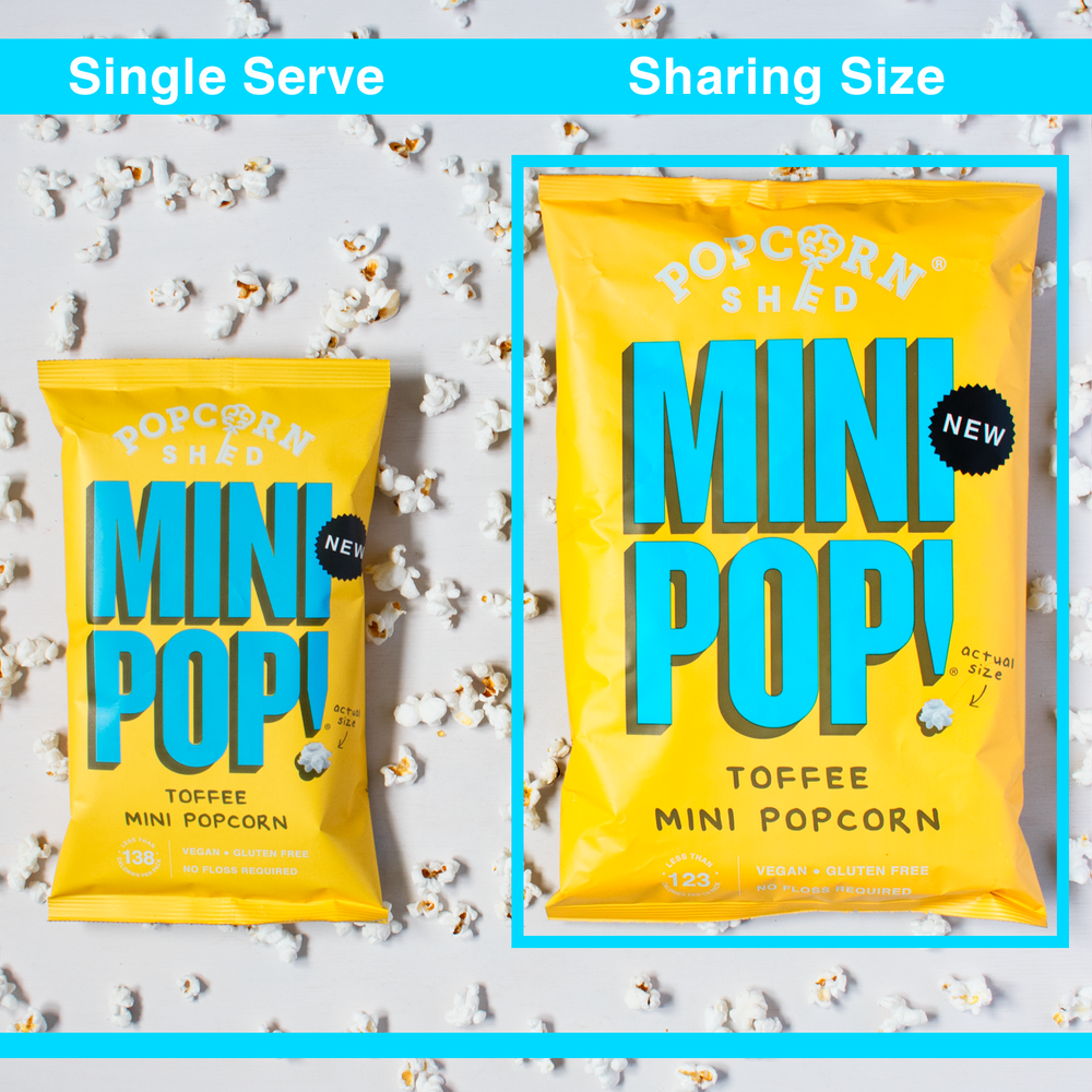 Mini Pop!® Toffee Popcorn | Case of 10 Sharing Bags