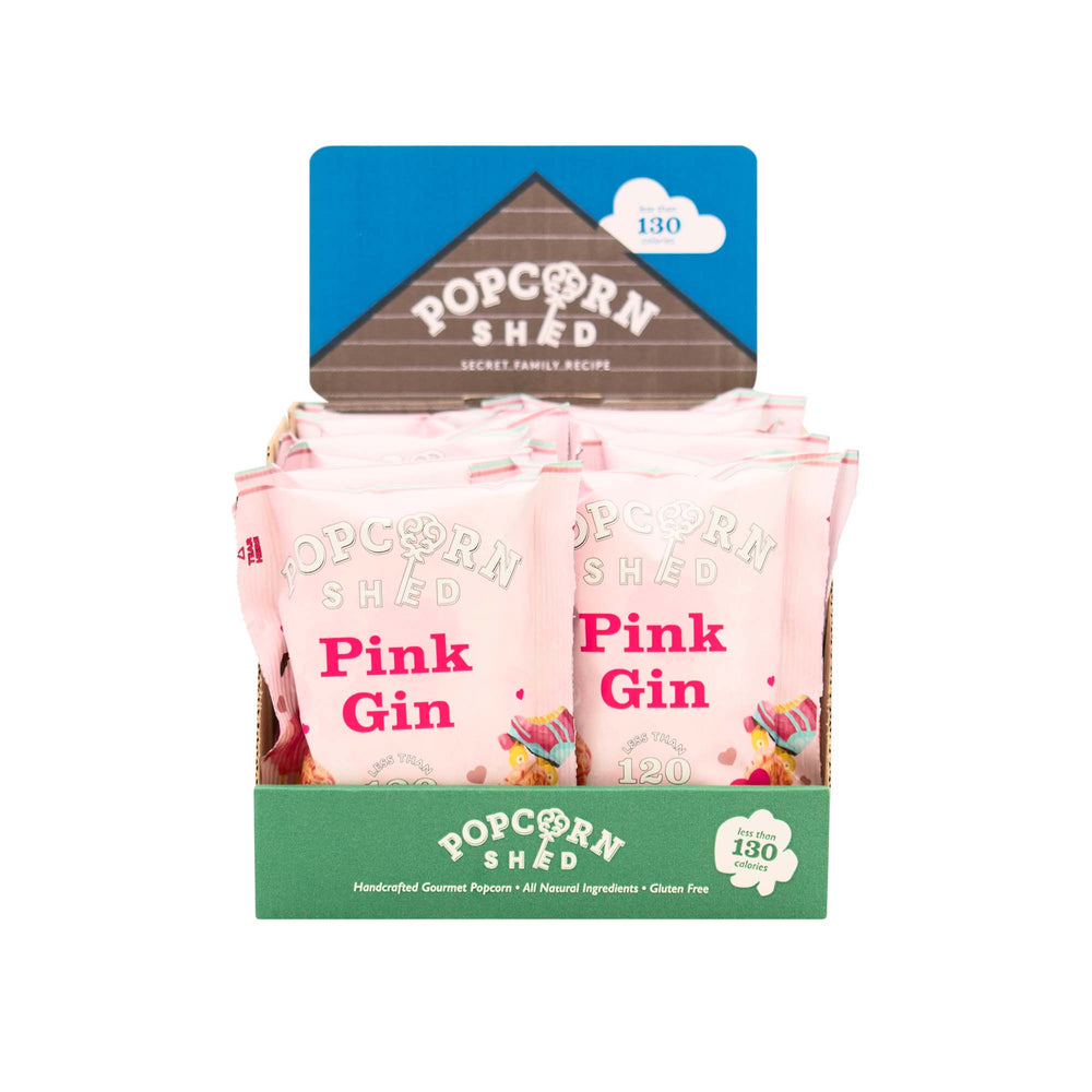 Pink Gin Popcorn Snack Packs | 16 Pack