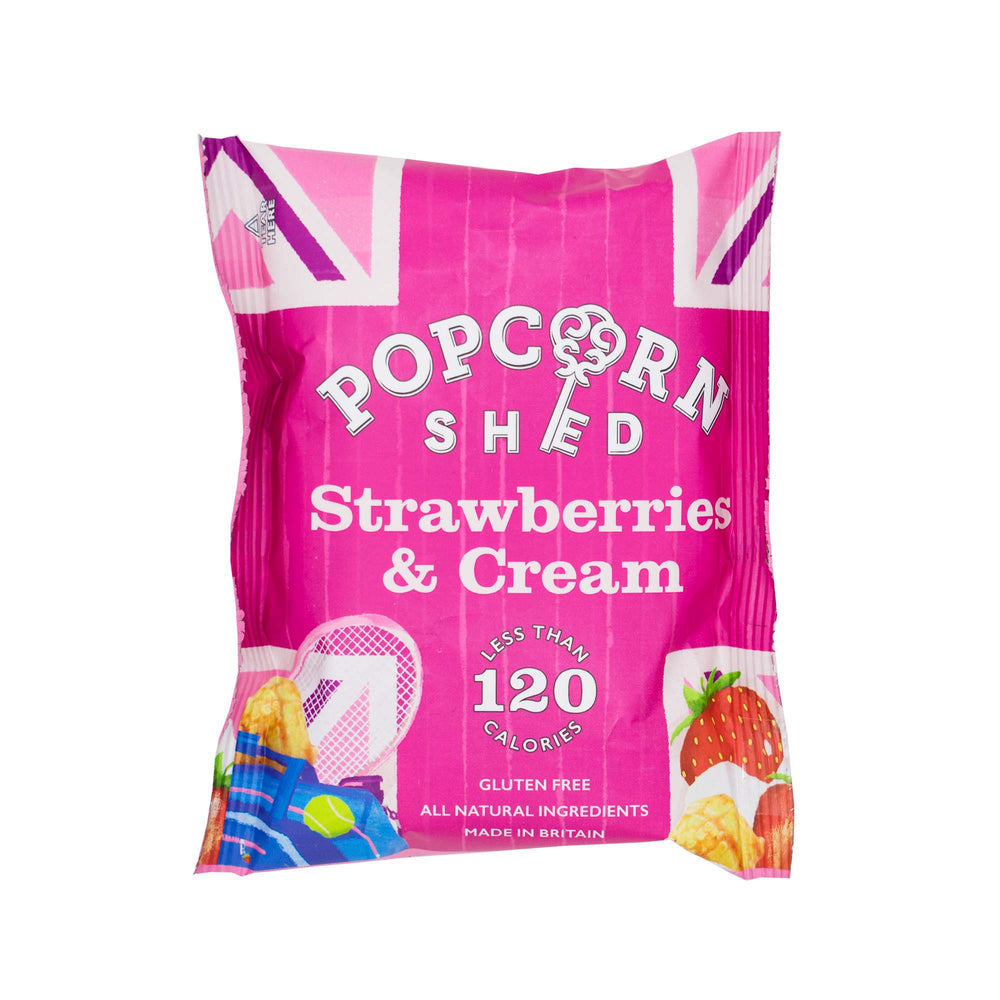 Strawberries & Cream Popcorn Snack Packs | 16 Pack